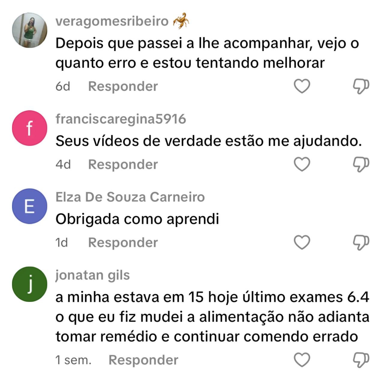 Depoimento do Jonatan nos comentários