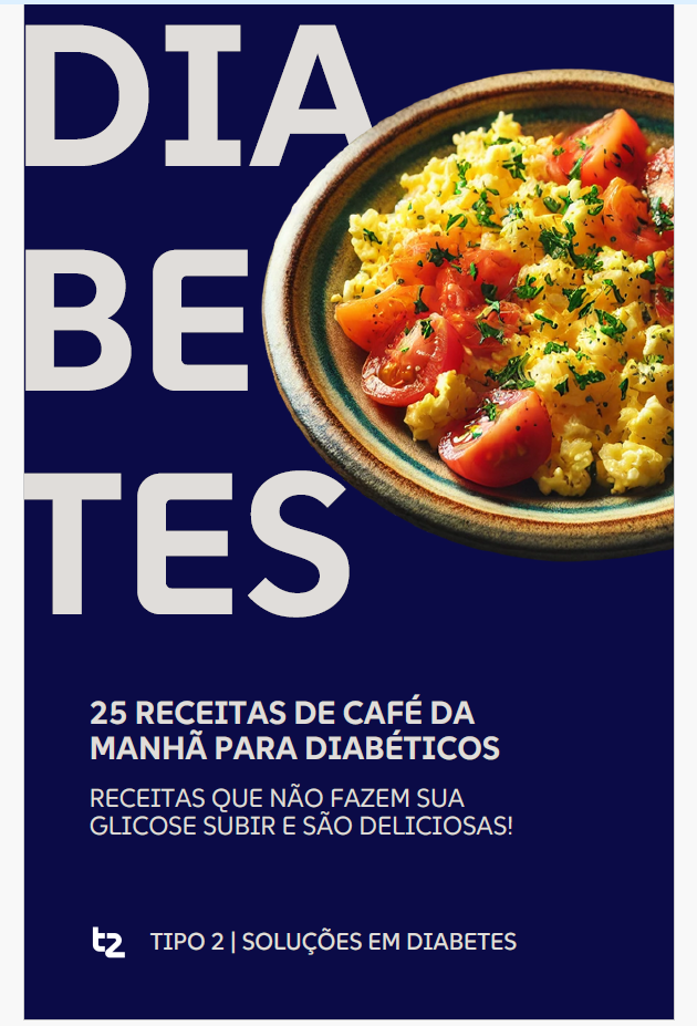 Capa do e-book 25 Receitas de Café da Manhã para Diabéticos